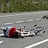 Frank Schleck Opfer eines Sturzes bei der Baskenland-rundfahrt 2006